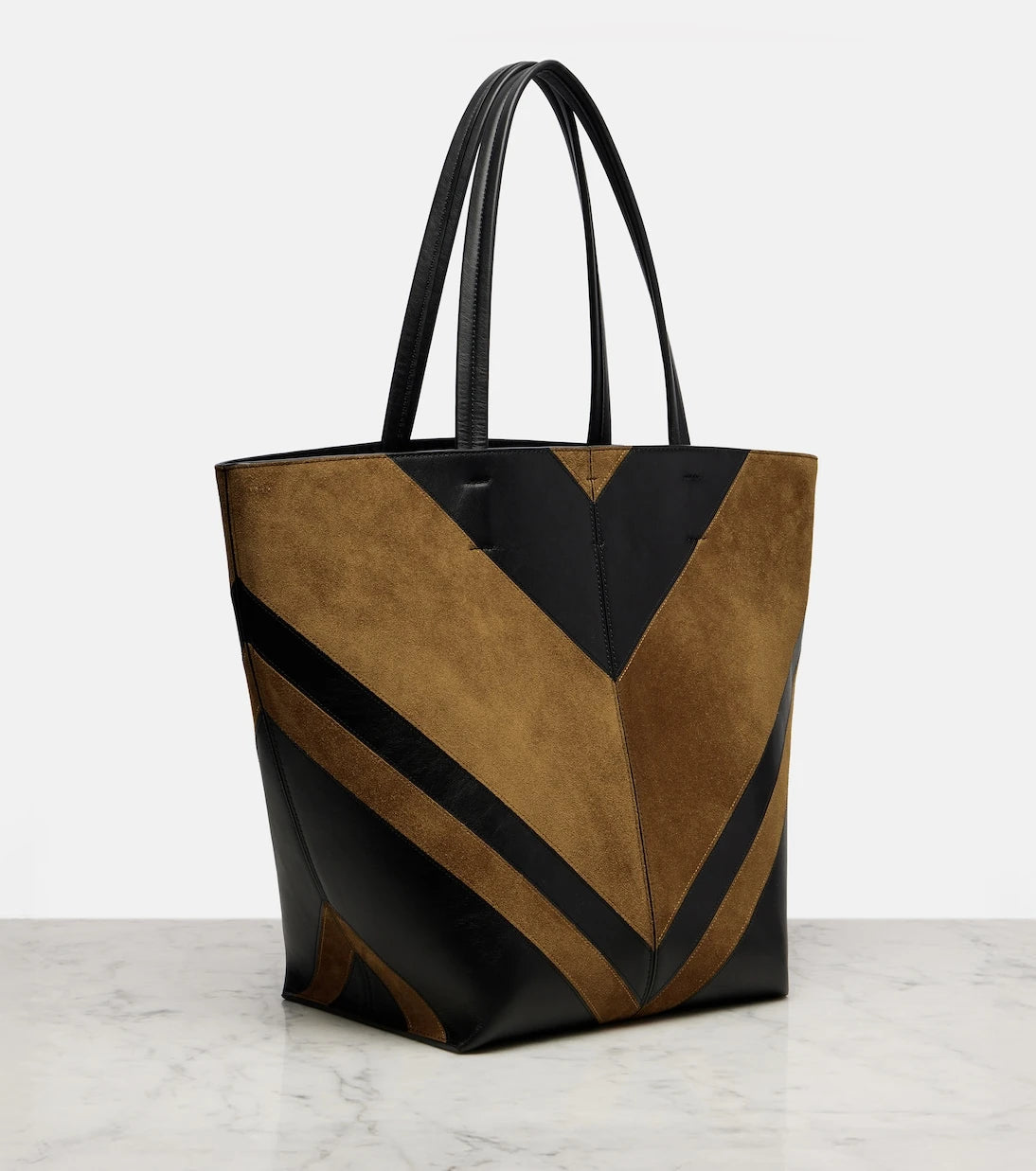 Phoebe Philo - Pot Cabas suede and leather tote bag