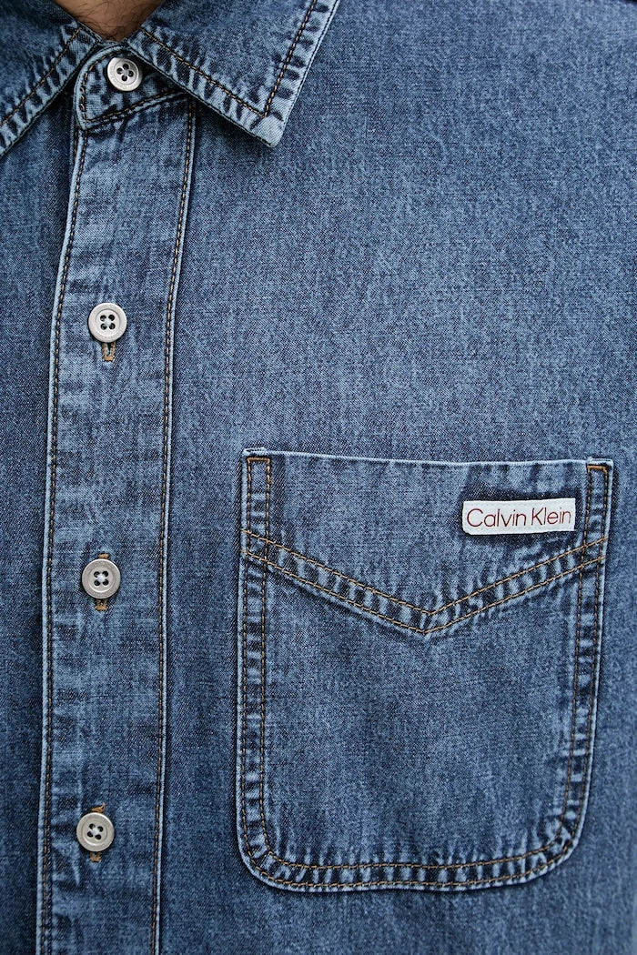 Calvin Klein Jeans Риза мъжка от деним