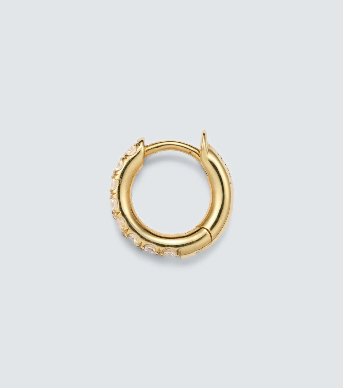 Spinelli Kilcollin - Micro Hoop Mini قرط فردي من الذهب عيار 18 قيراطًا مع الماس