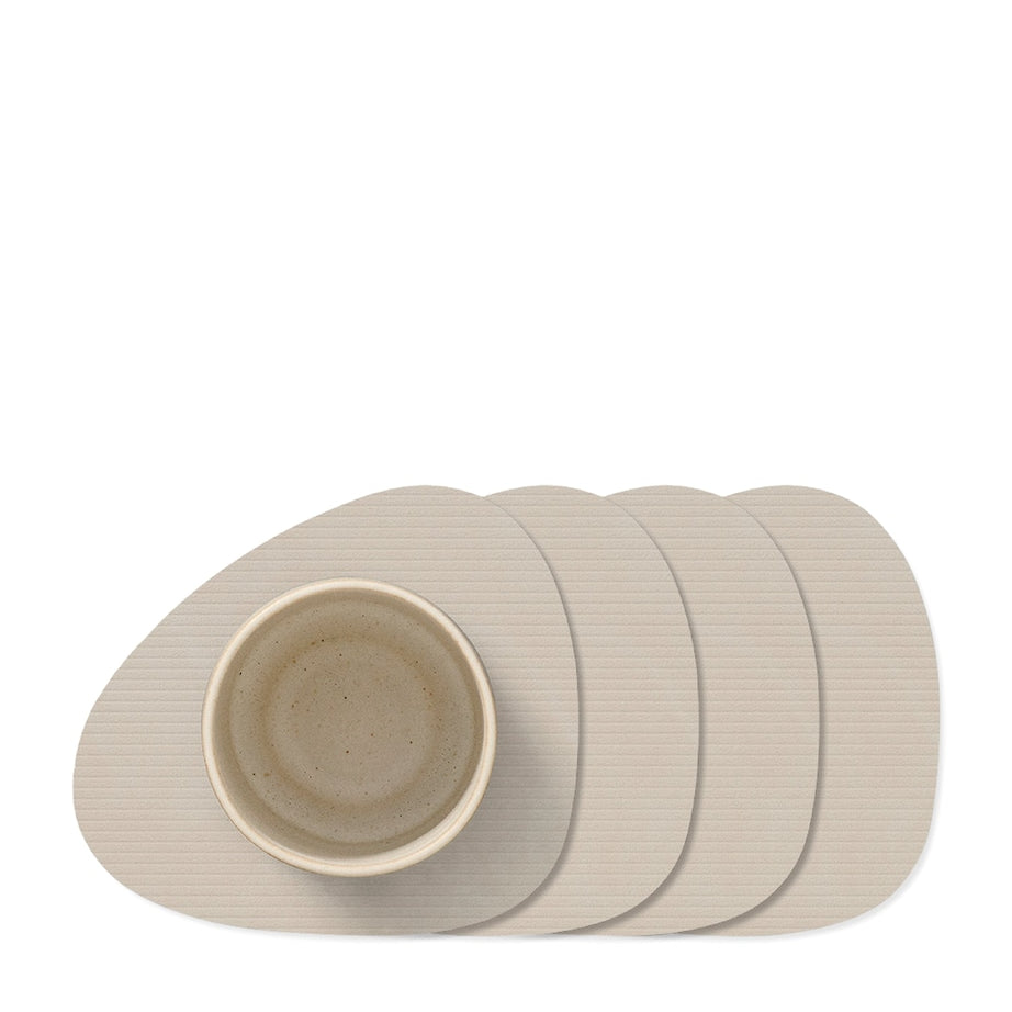 Linddna Curve Corduroy Coasters (Set of 4)