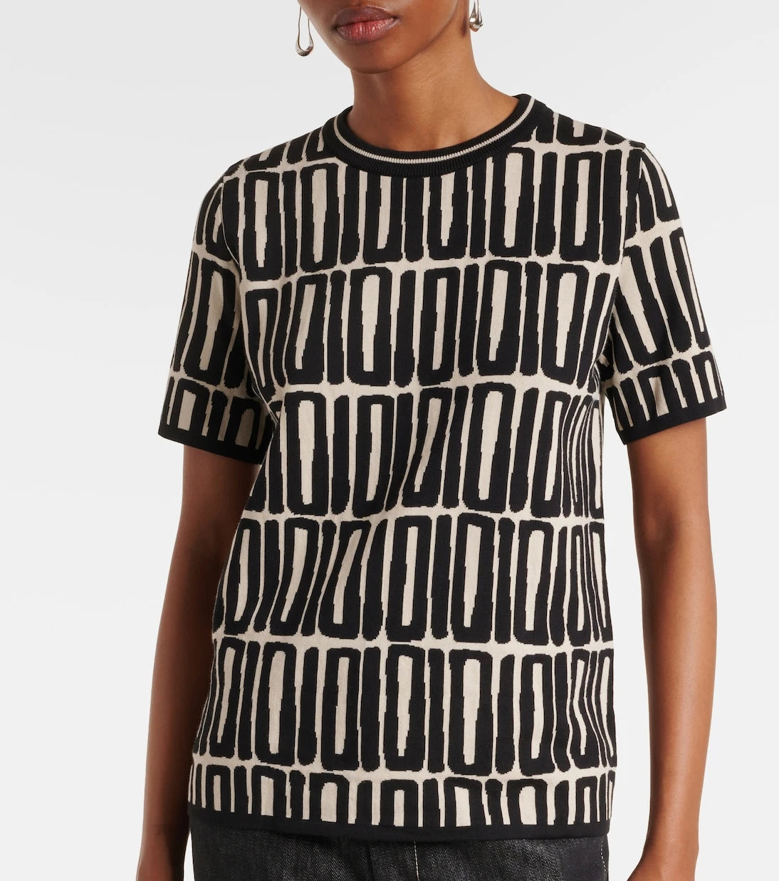'S Max Mara - Ramo printed cotton top