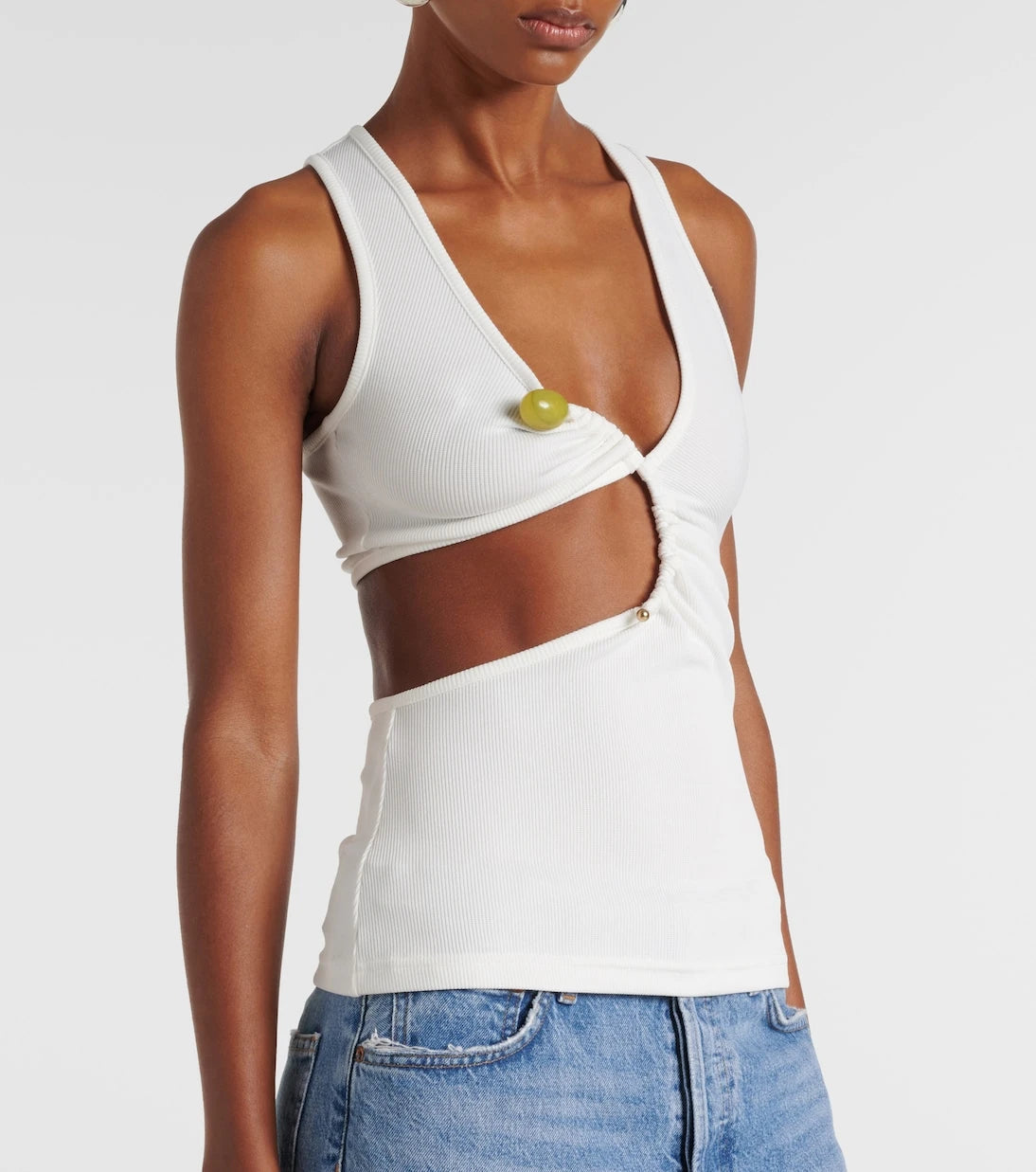 Christopher Esber - Arc Stone ribbed-knit tank top