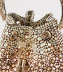 Jimmy Choo Metallic Bon Bon Embellished Top-Handle Bag