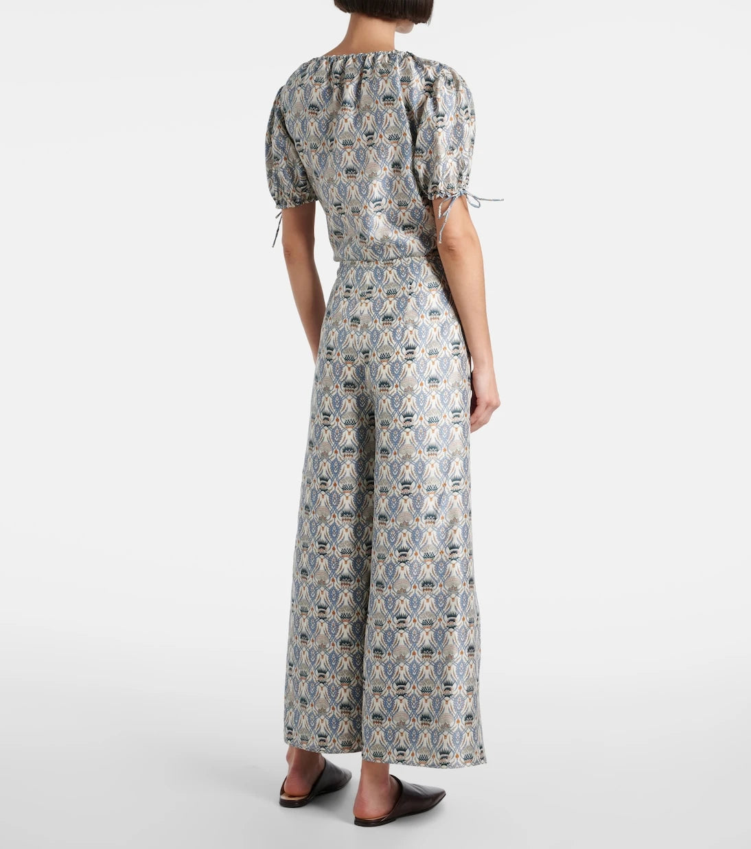 Loro Piana - Maynard silk shantung wide-leg pants