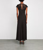 ME+EM Brown Lace-Trim Maxi Dress
