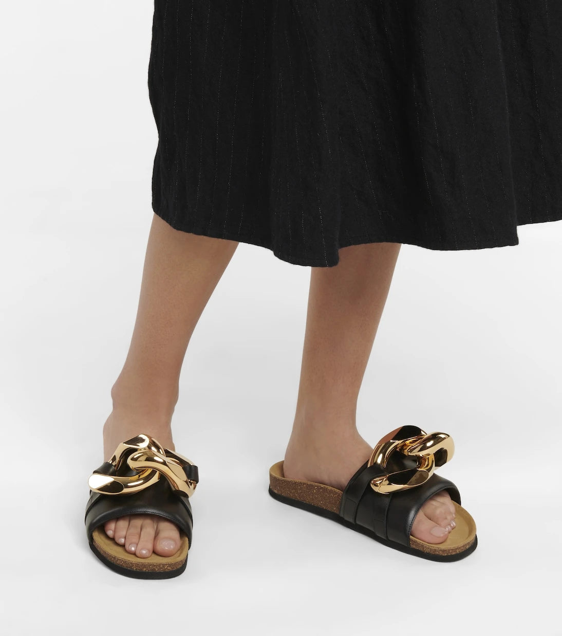 JW Anderson - Embellished leather slides