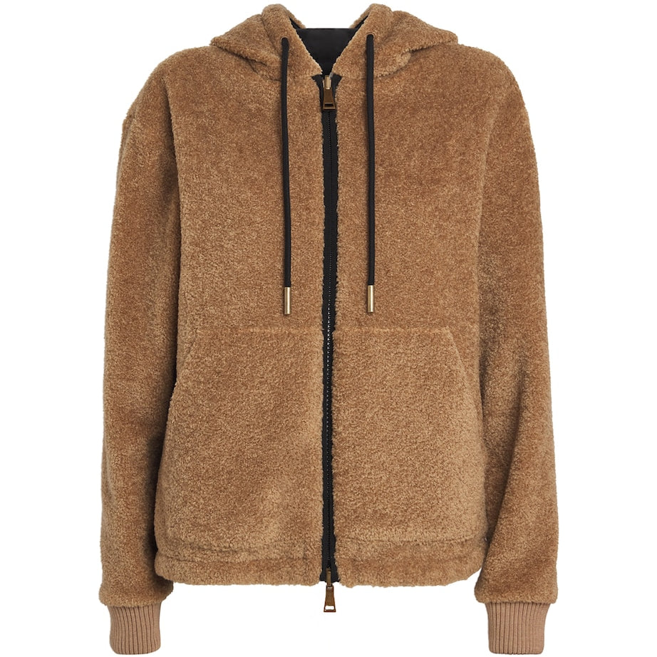 Moncler Yellow Reversible Teddy Padded Hoodie