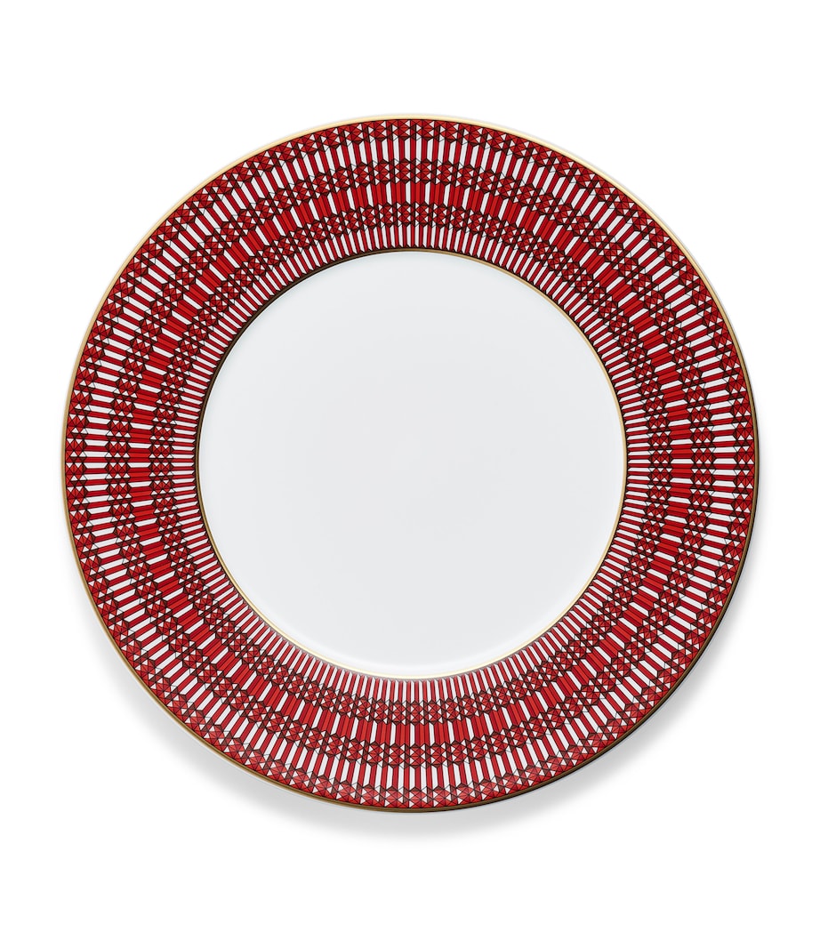 Set of 2 Arcadia Red Dinner Plates (27cm)