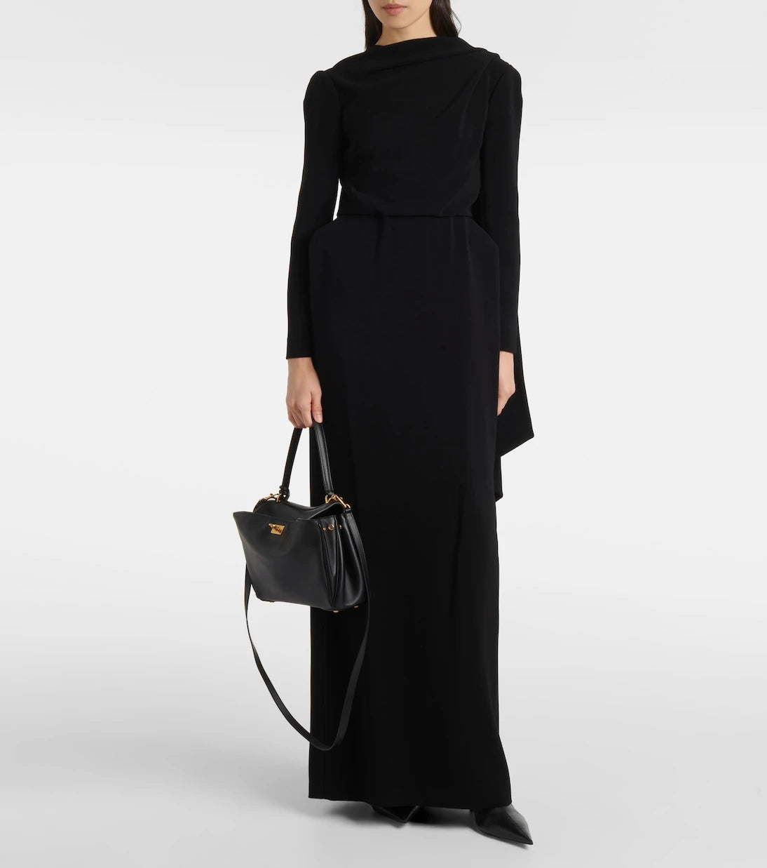 Balenciaga - فستان كريب بكاب