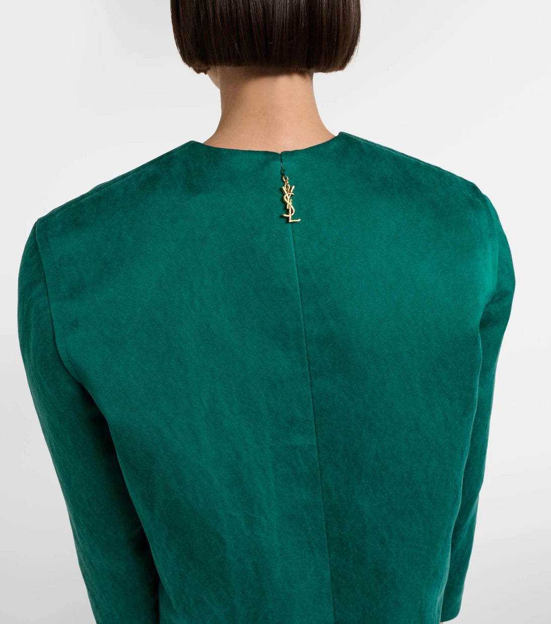 Saint Laurent - Silk satin minidress