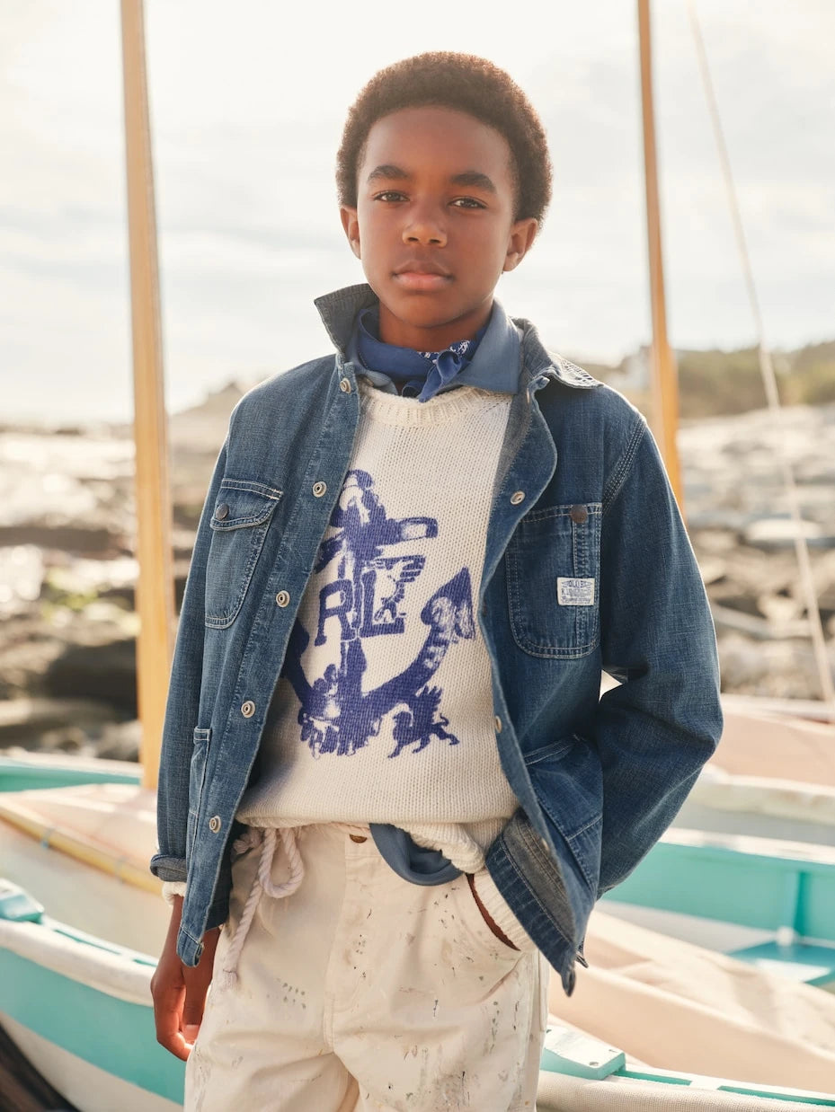 Polo Ralph Lauren Kids - سترة قطنية مطبوعة