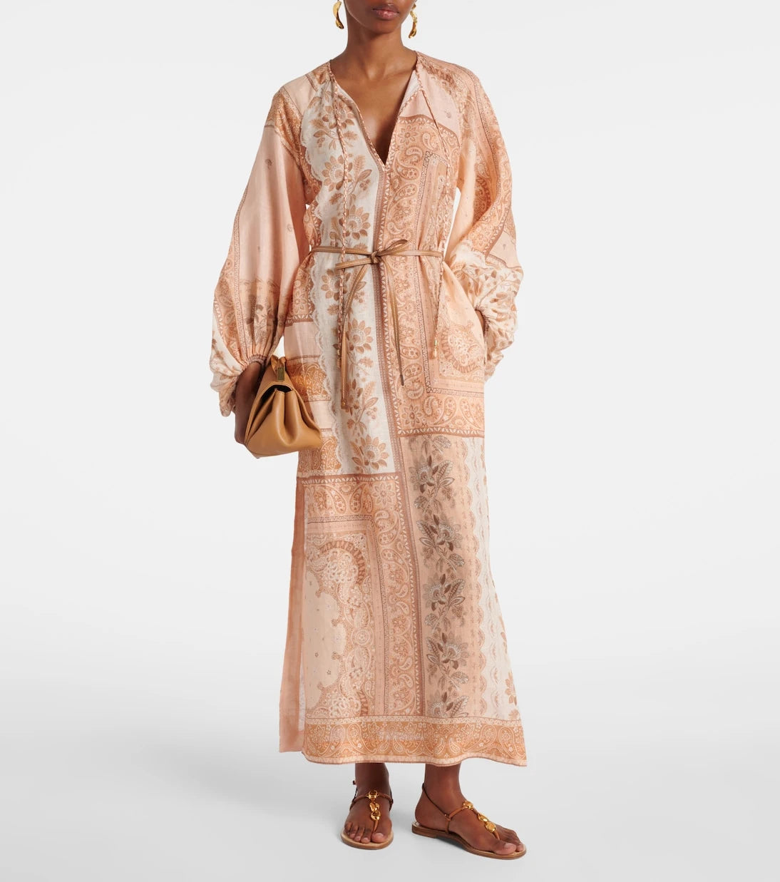 Zimmermann - Lucky printed linen midi dress