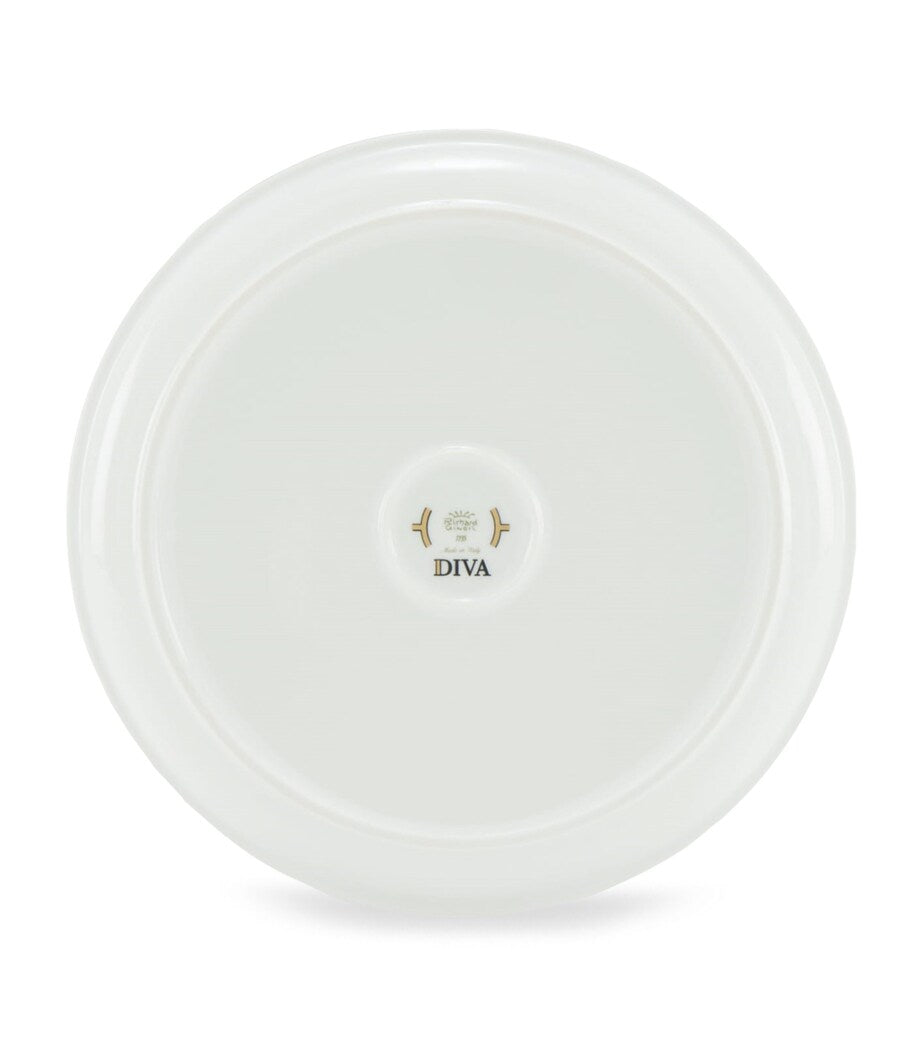 GINORI 1735 Porcelain Colonna Diva Celeste Fruit Holder (24cm)