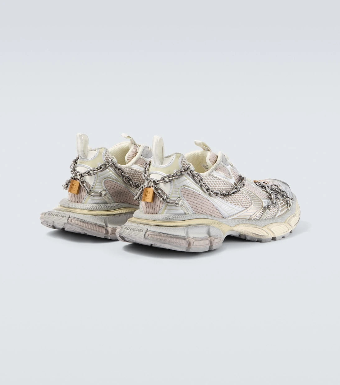 Balenciaga - 3XL chain-detail mesh sneakers