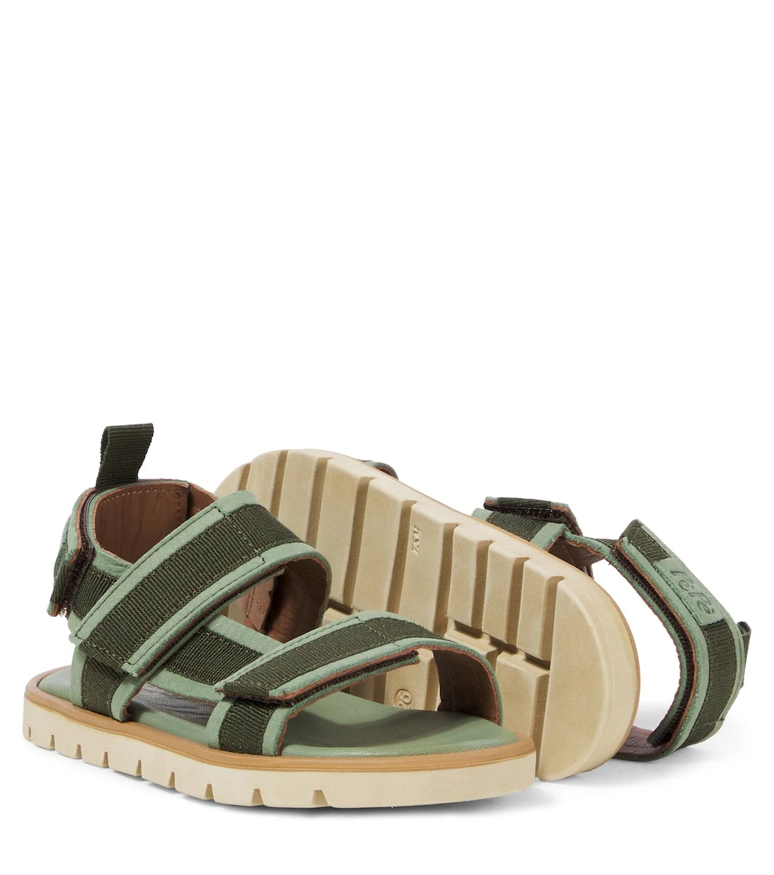 PèPè - Suede-trimmed sandals