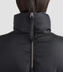 Prada Black Collared Puffer Jacket