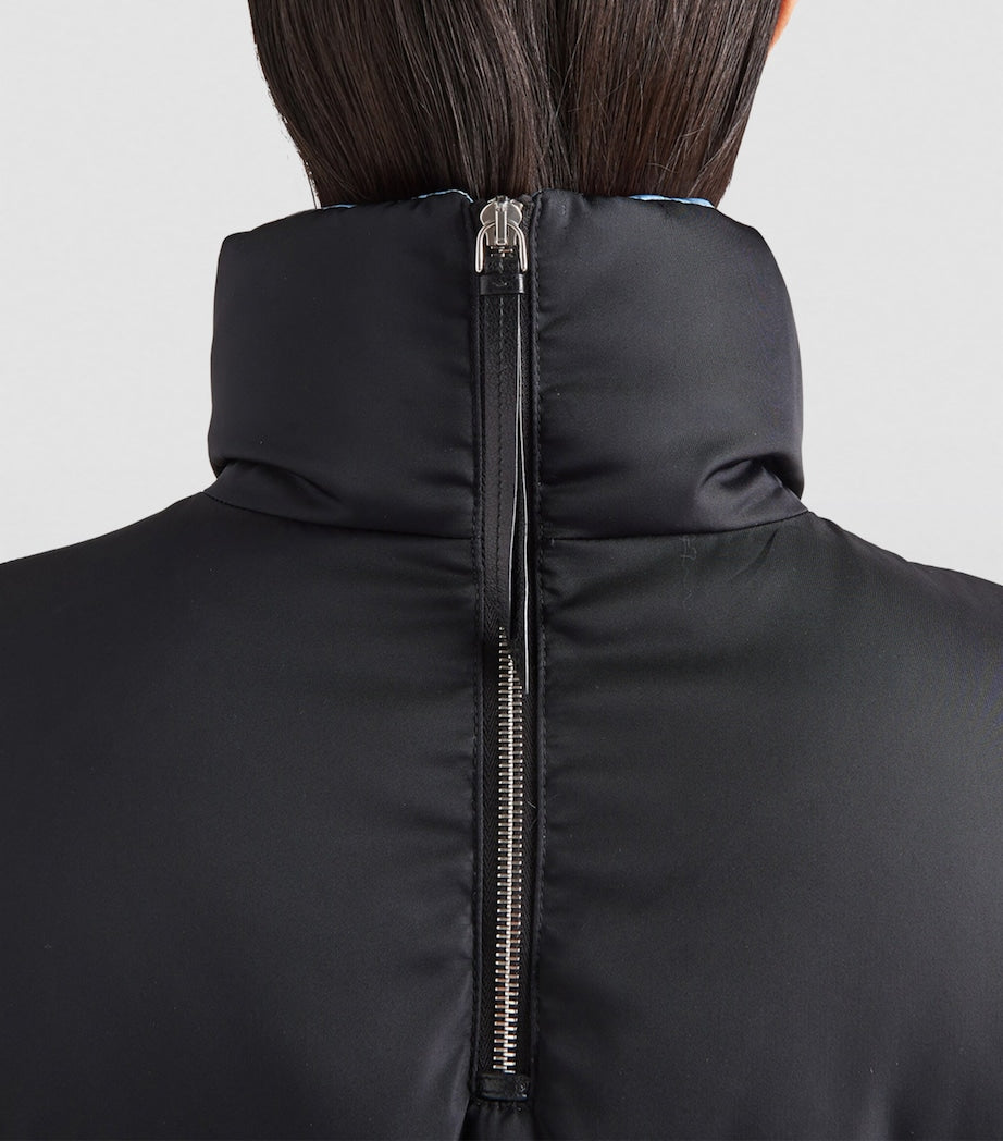 Prada Black Collared Puffer Jacket