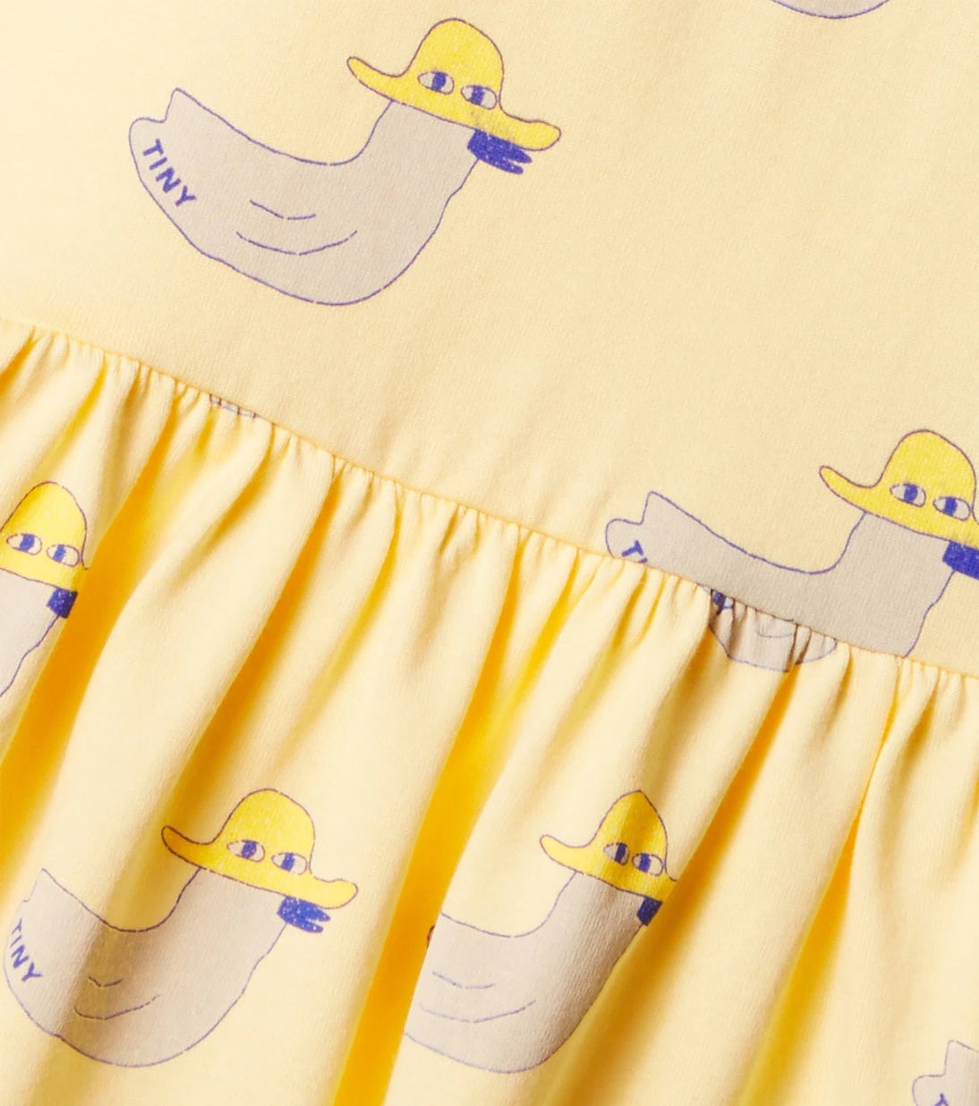 Tinycottons - بنطلون قطن مكشكش بتصميم بط