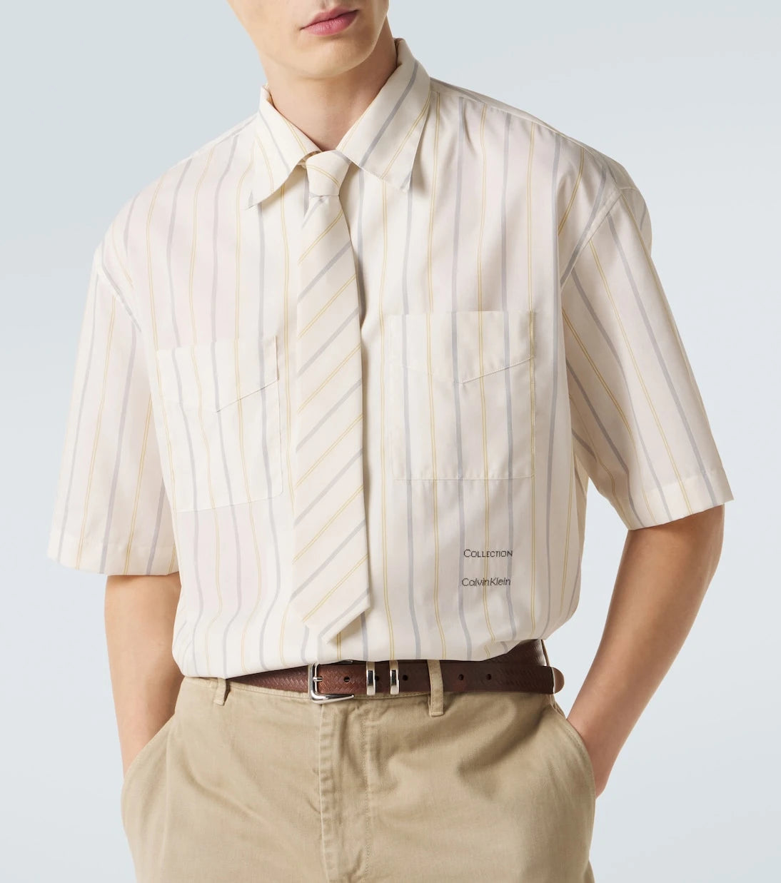 Calvin Klein Collection - Walker striped tie