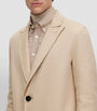 BOSS Beige Camel Hair Overcoat