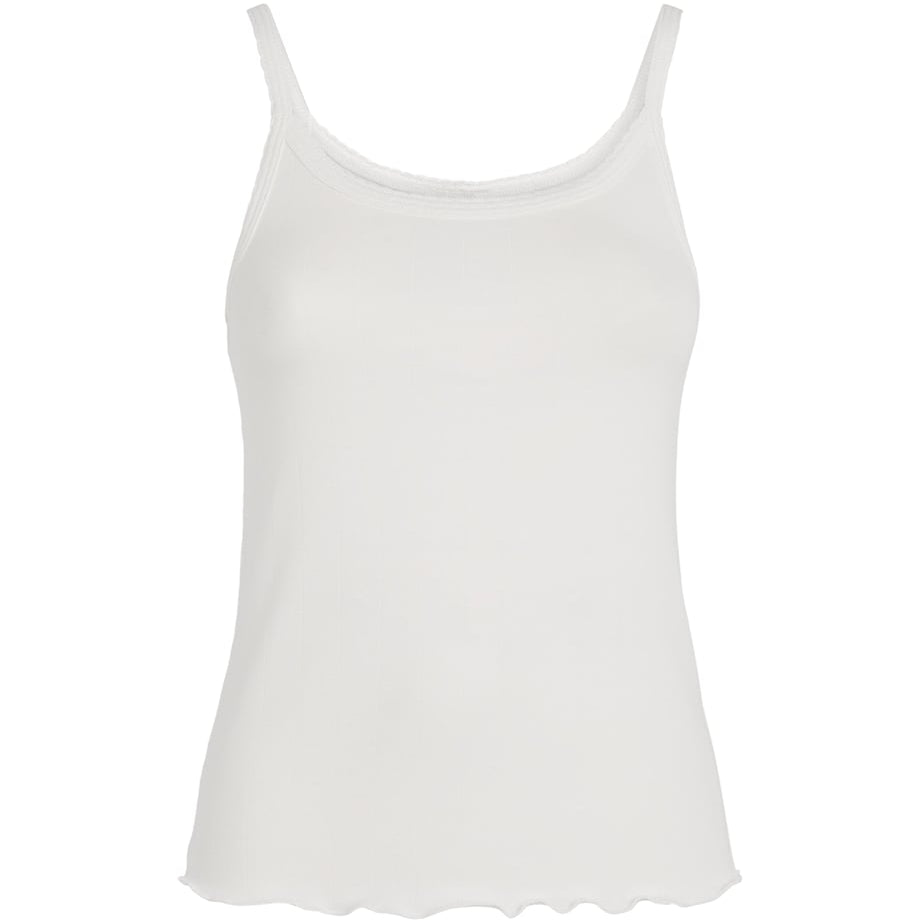 Stretch-Cotton Pointelle Camisole Top SNOW