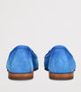 Blue Suede Carla Loafers