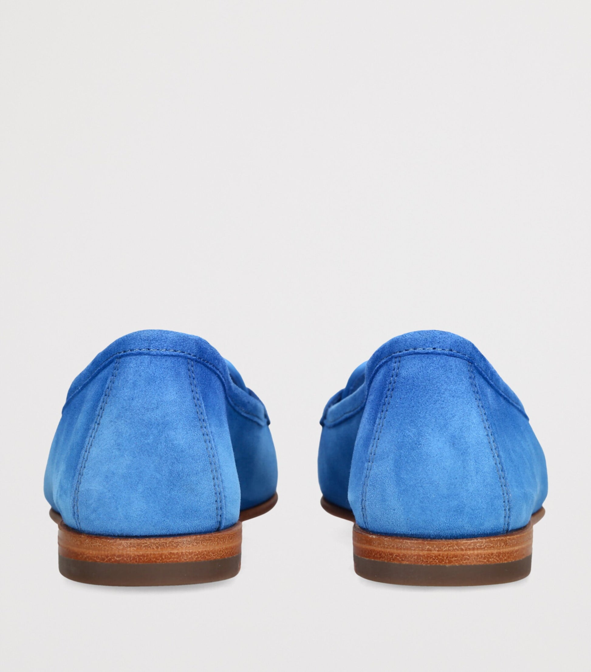 Blue Suede Carla Loafers