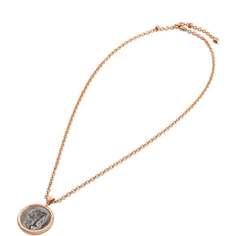 Rose Gold Coin Monete Necklace