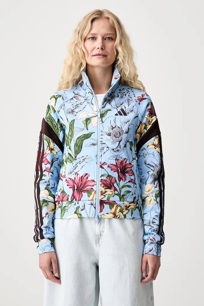 adidas fermuarlı kadın pamuklu sweatshirt x Farm Rio