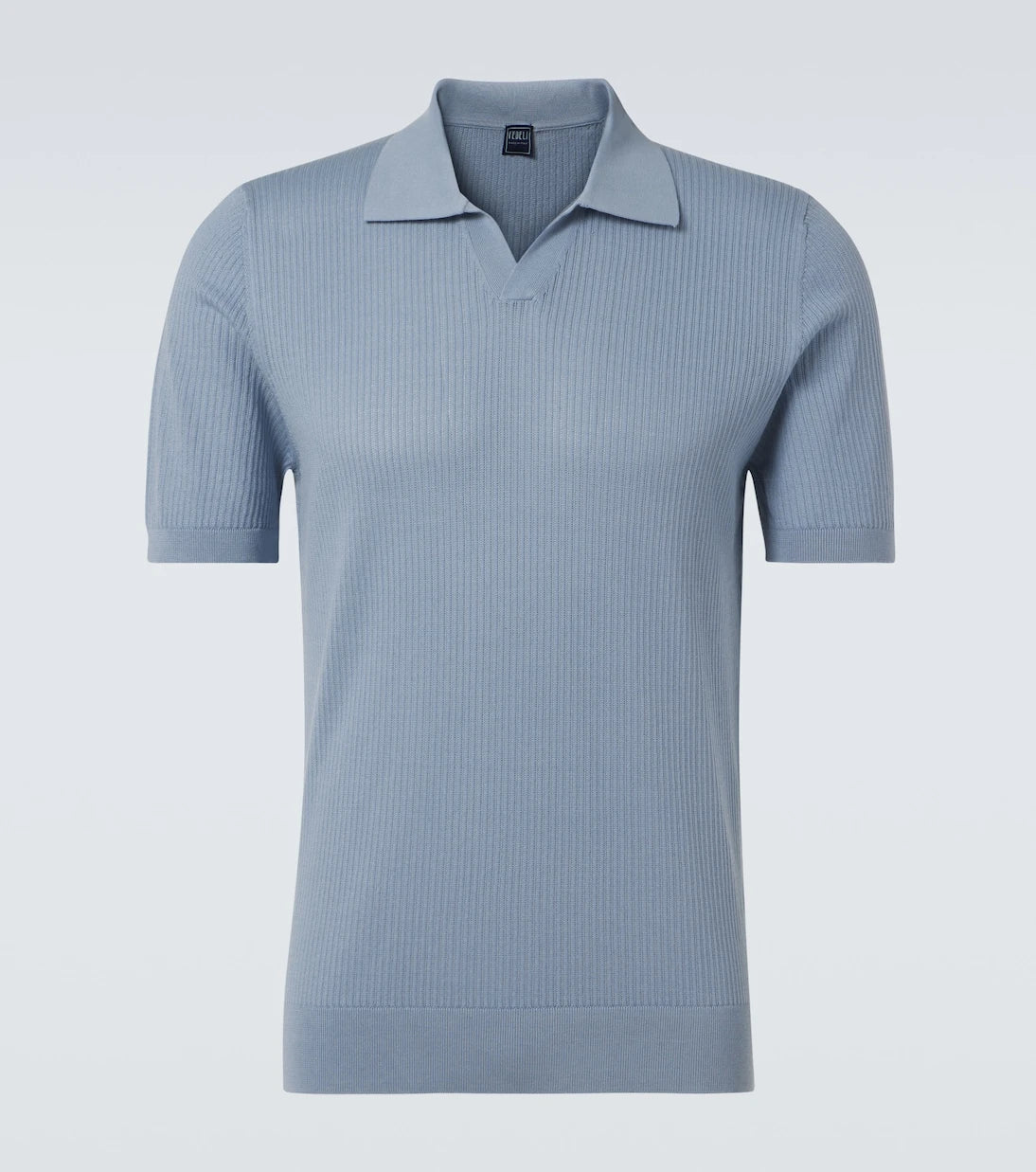 Fedeli - Cotton piqué polo shirt