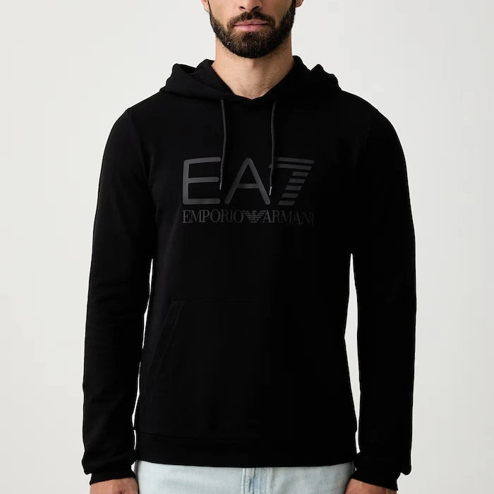 EA7 Emporio Armani erkek pamuklu kapüşonlu sweatshirt