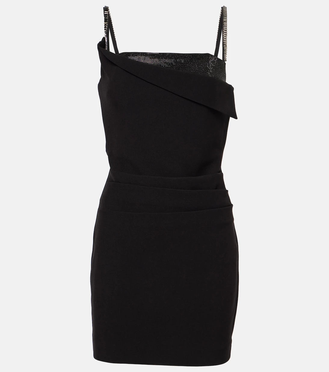 Roland Mouret - Crystal-embellished crêpe minidress