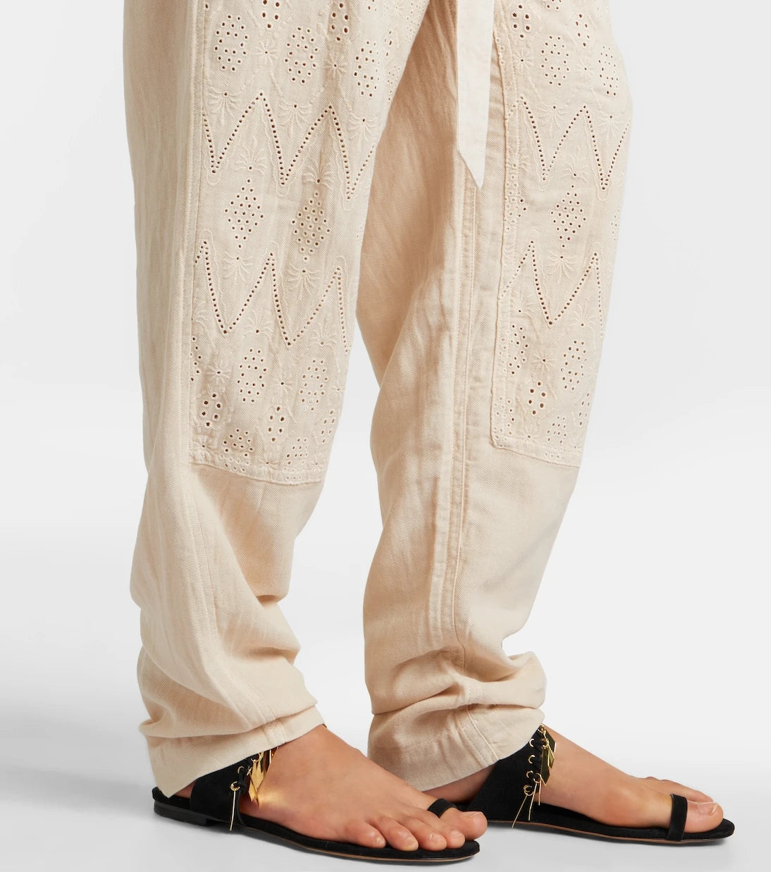 Marant Etoile - Kellen broderie anglaise cotton jumpsuit