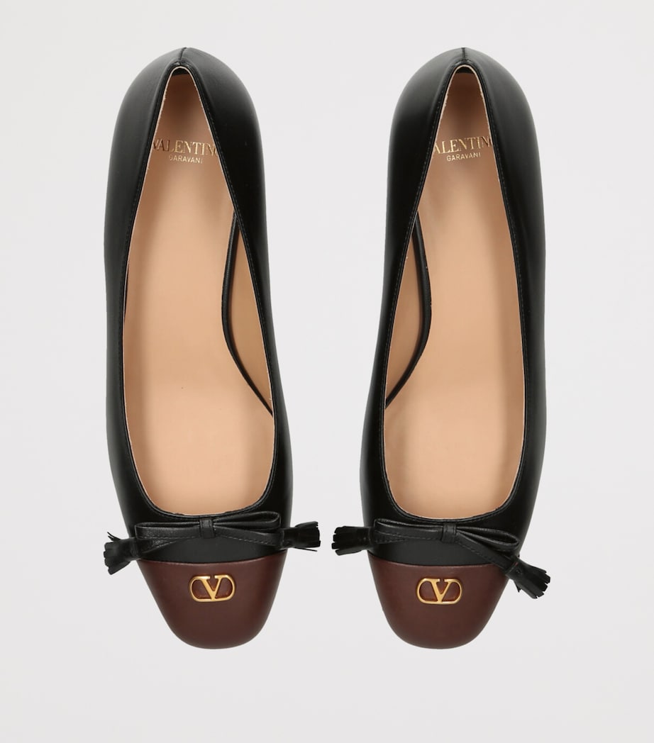 Valentino Garavani Multi Leather Valet Du Roi Ballet Flats