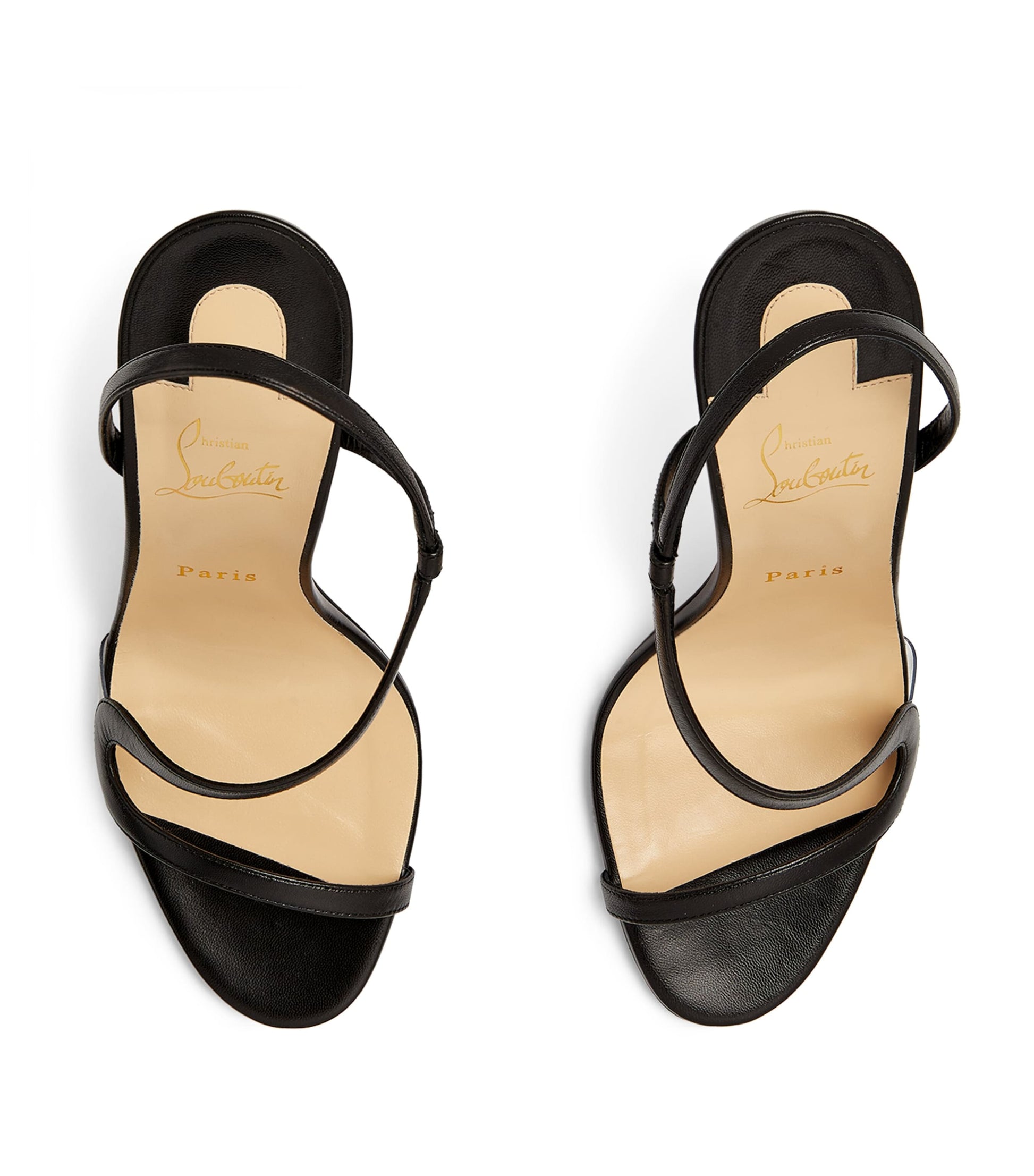 Christian Louboutin Black Rosalie Leather Sandals 100