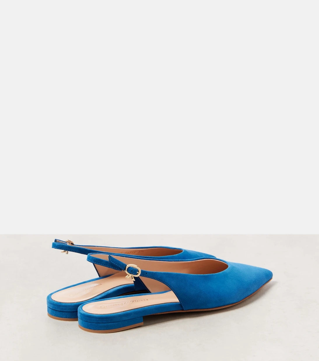 Gianvito Rossi - Suede slingback flats