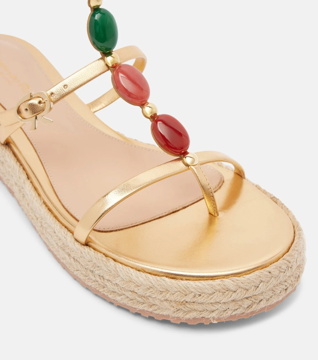 Gianvito Rossi - Shanti leather espadrille sandals