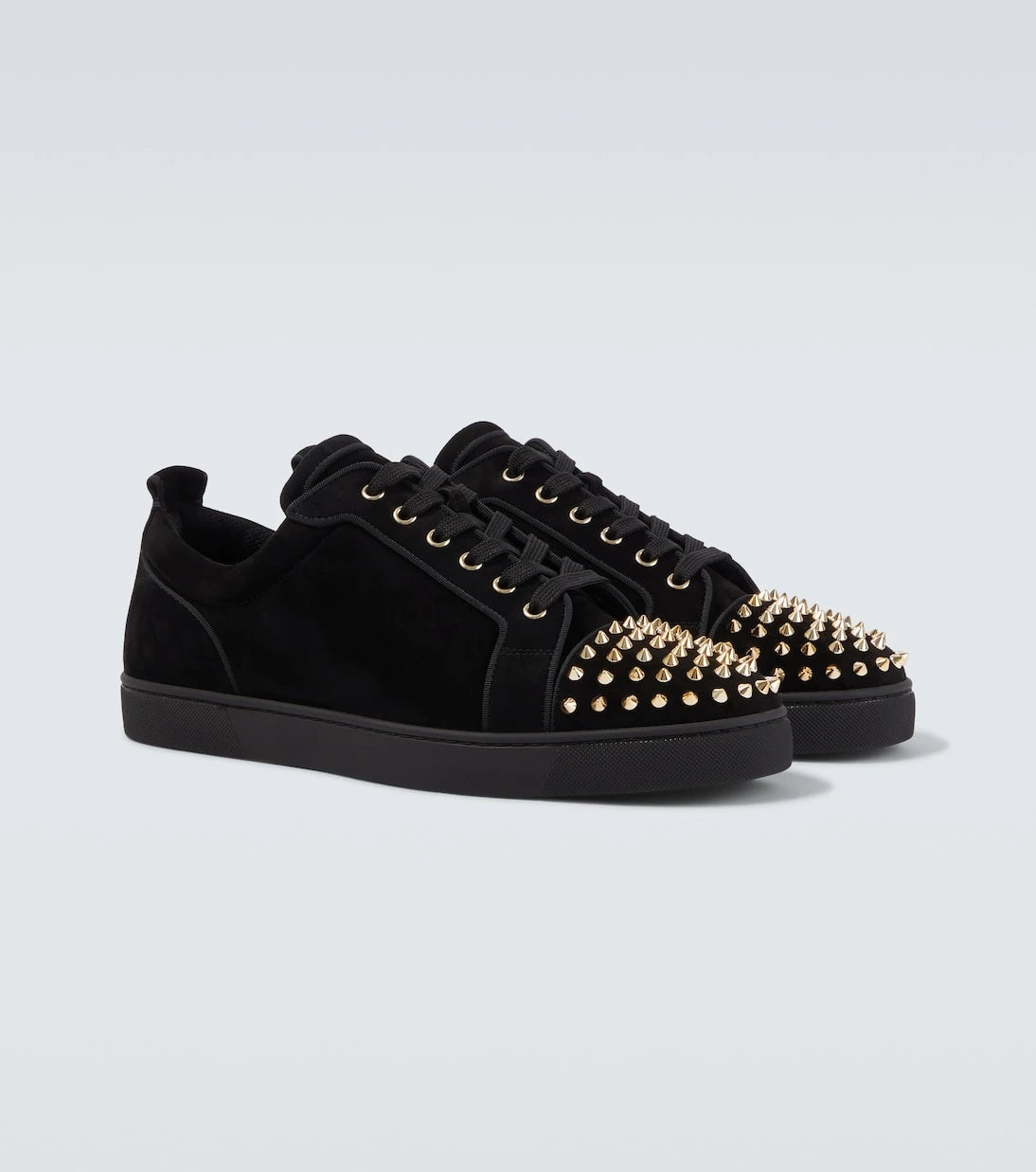 Christian Louboutin - Louis Junior Spikes suede sneakers