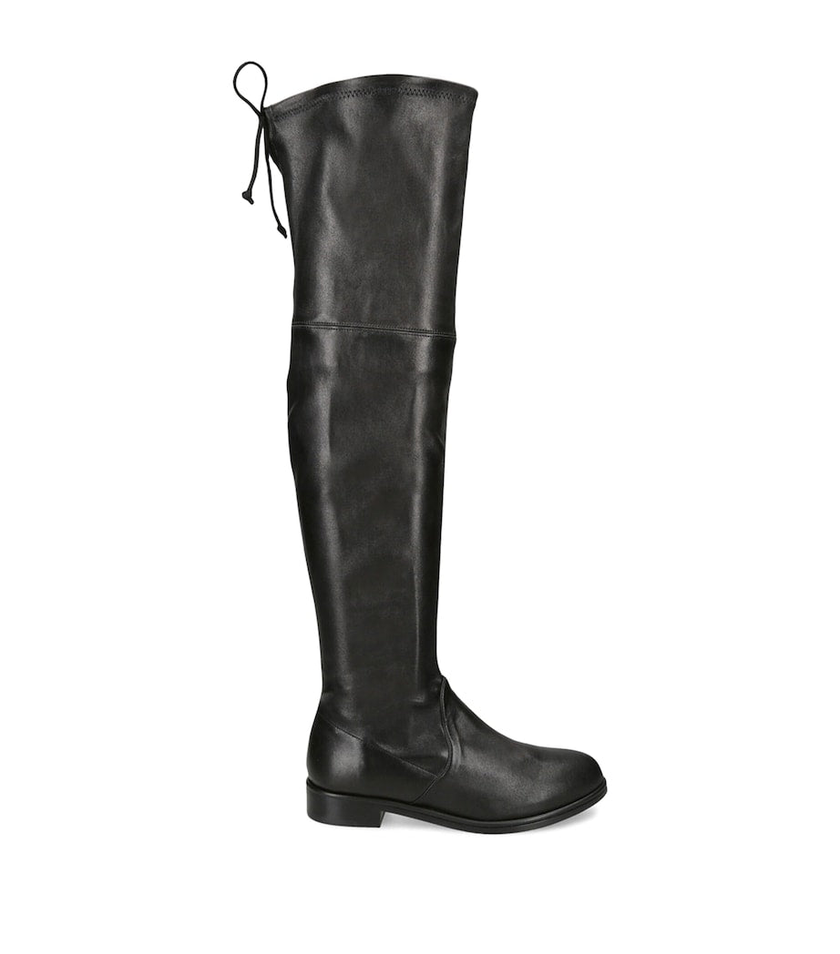 Stuart Weitzman Black Leather Lowland Bold Boots 40