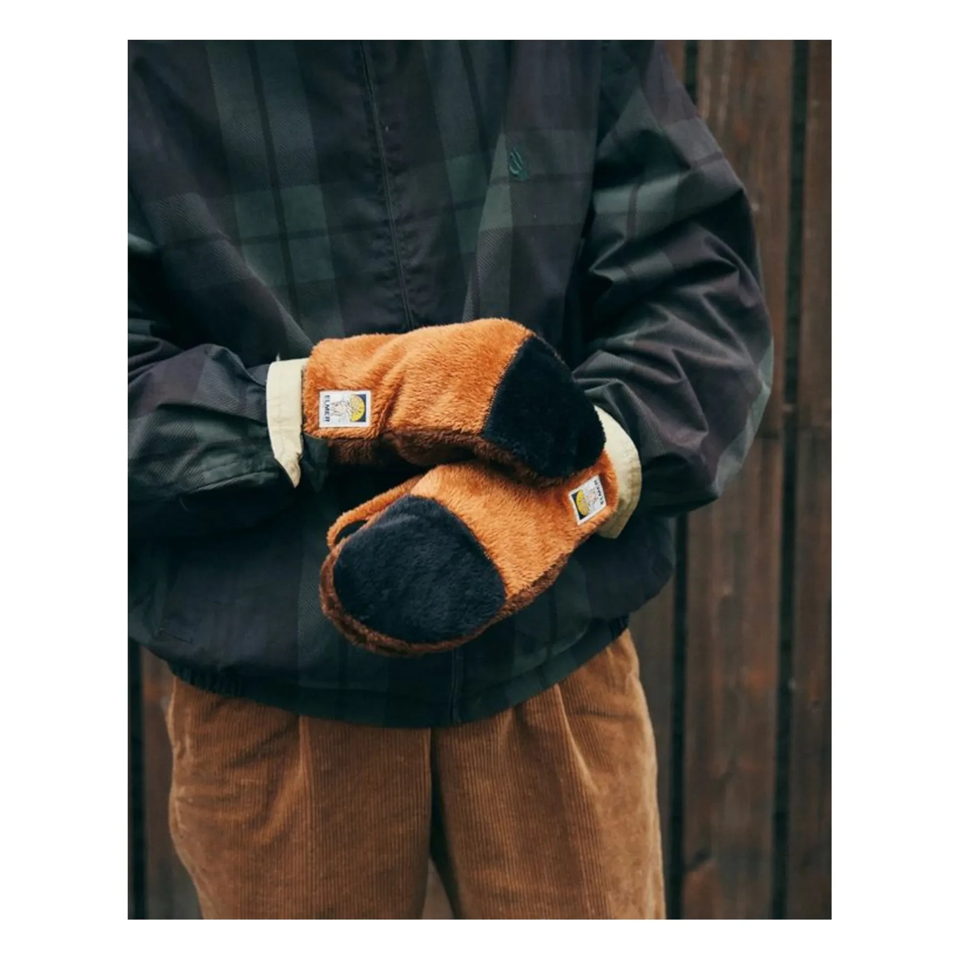 Elmer by Swany - Cuddly Cub mittens | Brick red