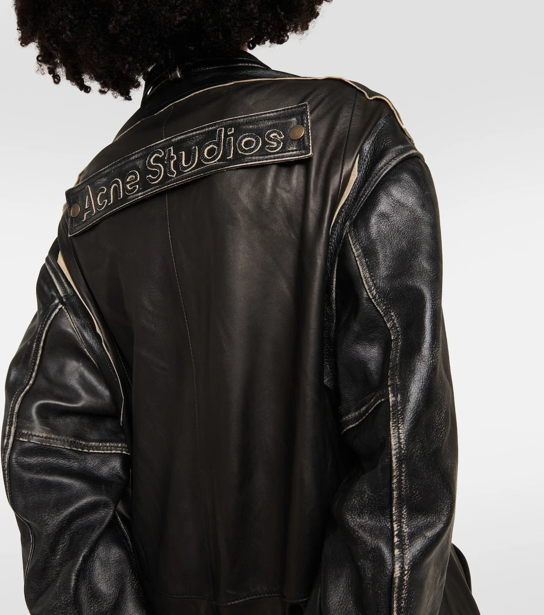 Acne Studios - Paneled leather coat