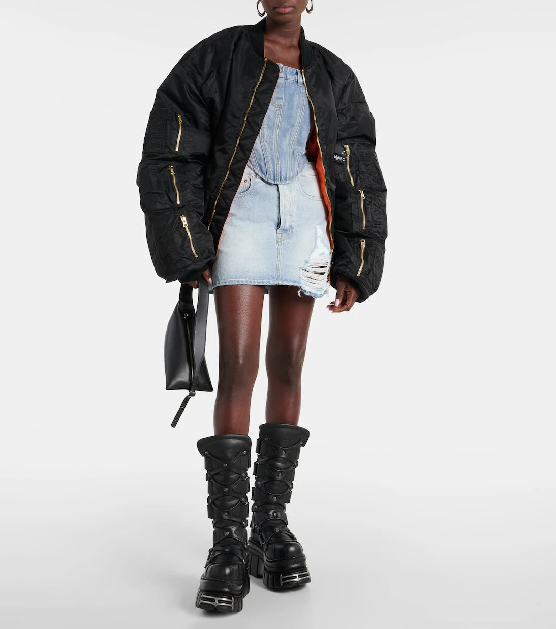 Vetements - Cotton denim corset