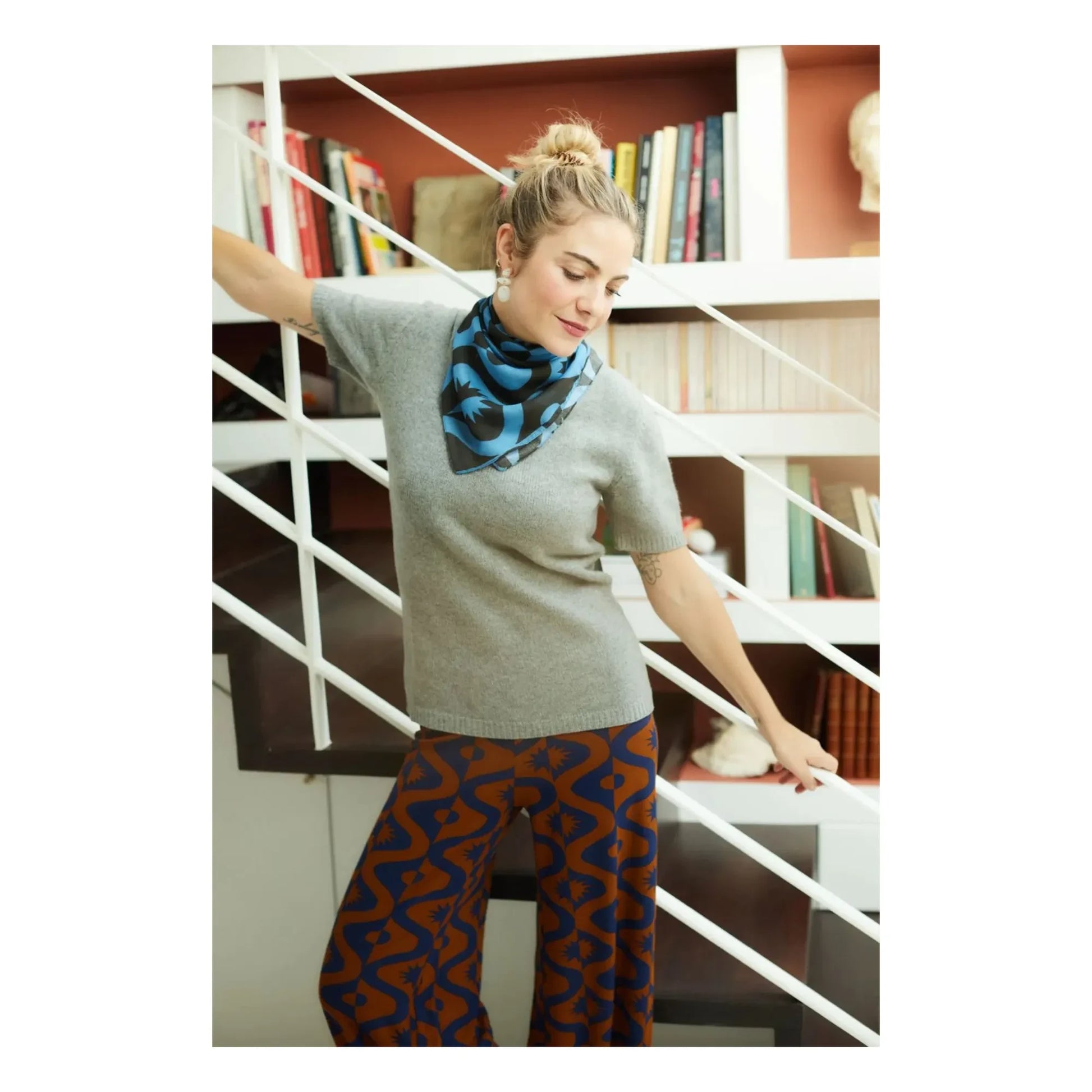Paloma Collection - Alma Full Moon scarf | Blue