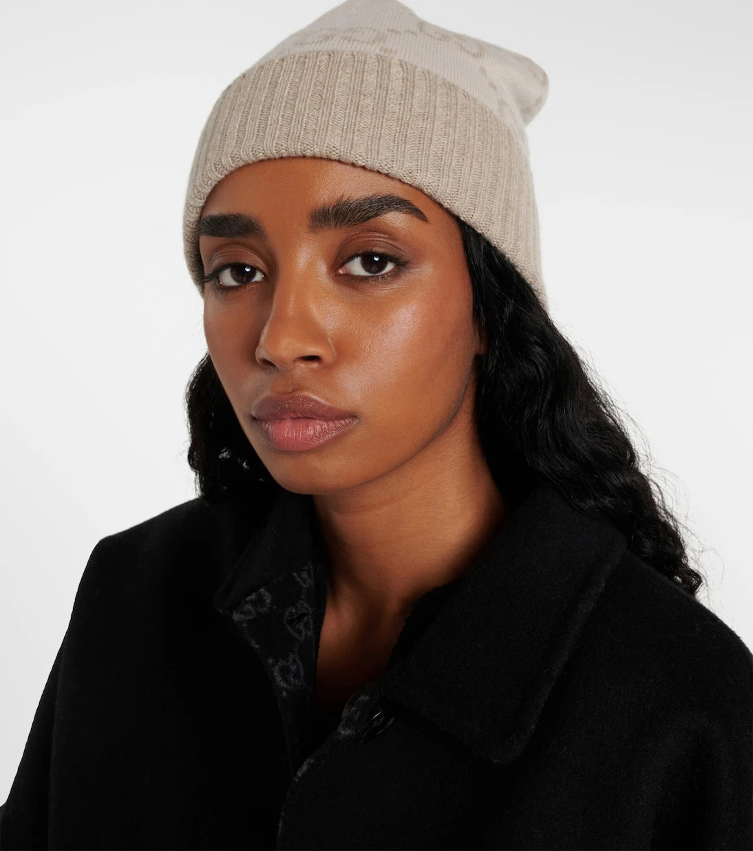 Gucci - GG cashmere jacquard beanie
