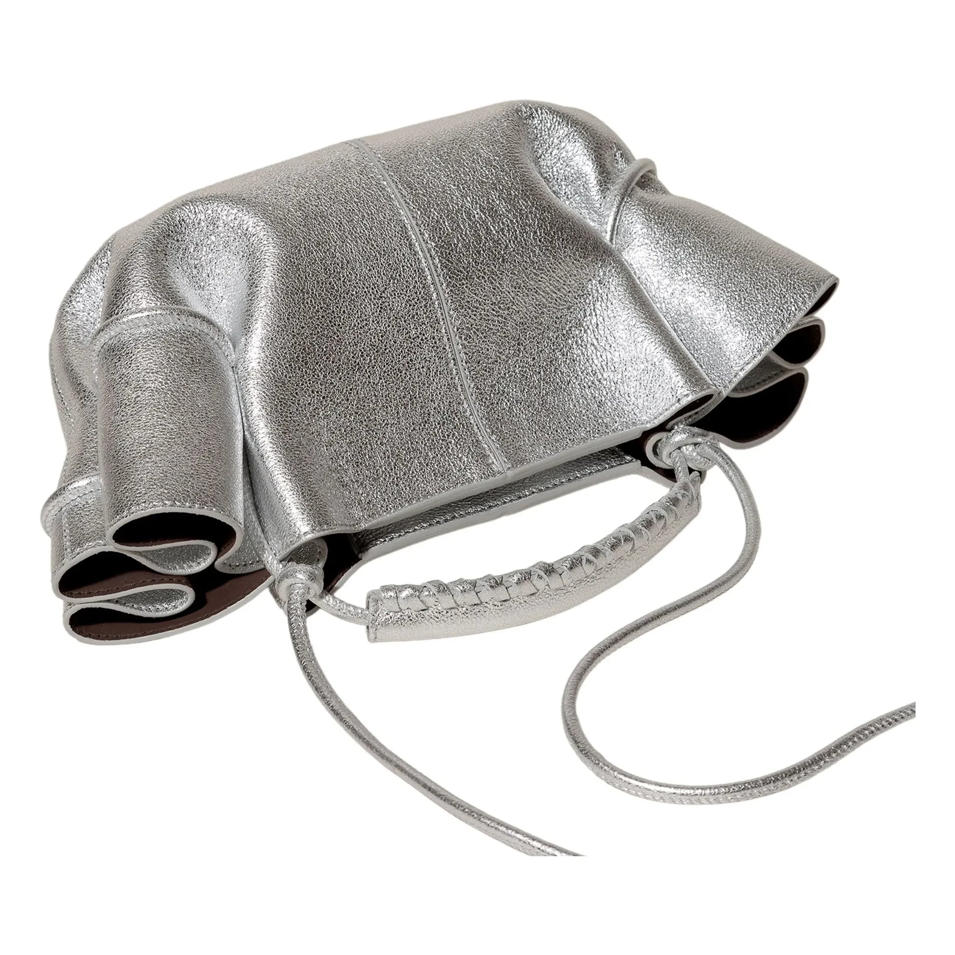 Hereu - Arta Mini Metallic bag | Silver