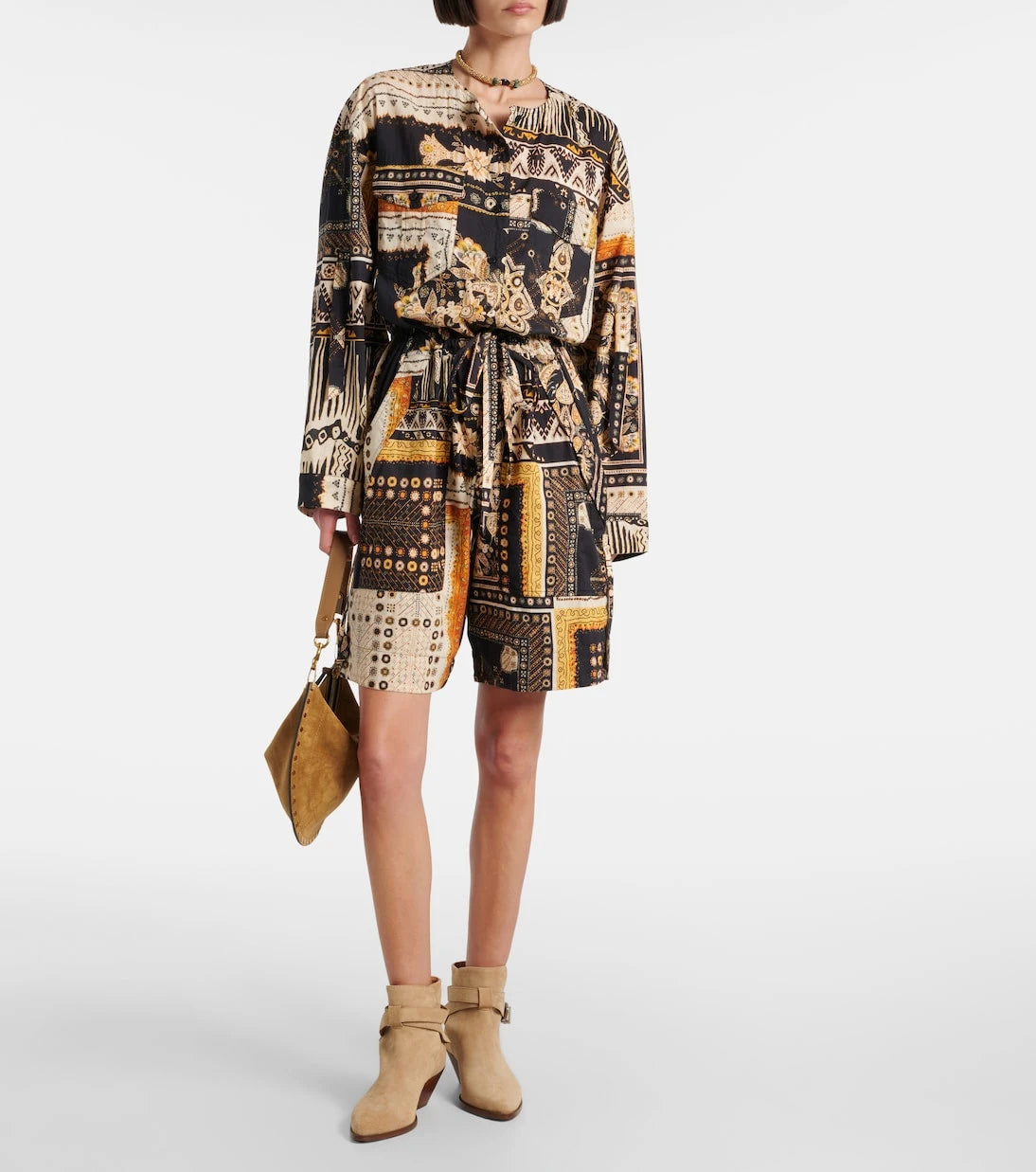 Marant Etoile - Niely printed cotton romper