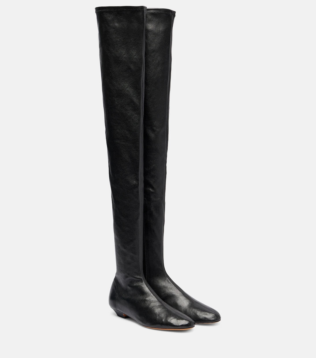 Khaite - Apollo leather over-the-knee boots