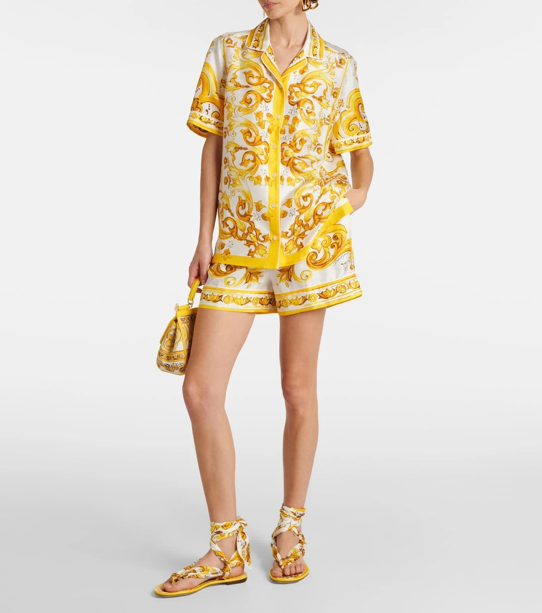 Dolce&Gabbana - Majolica silk twill shirt