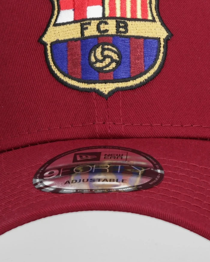 Памучна шапка с козирка New Era NEW ERA x FC BARCELONA