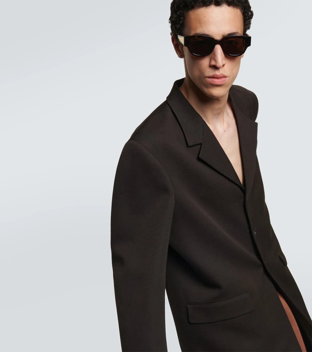 Bottega Veneta - Tortoiseshell oval sunglasses